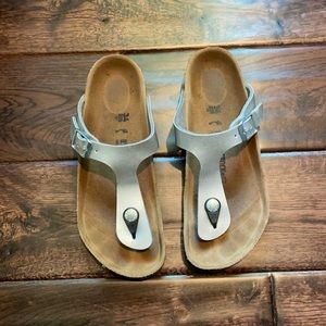 COPY - Birkenstock Silver Gizeh Sandal